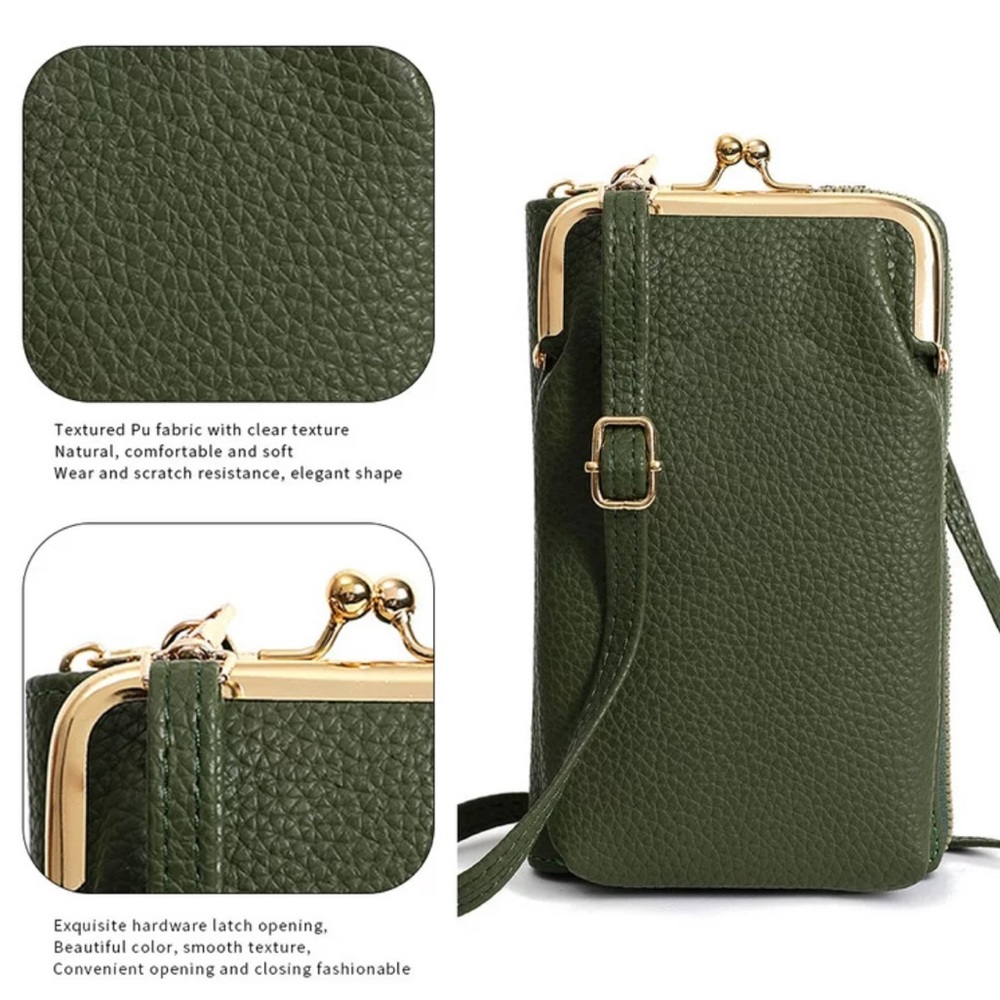 Carr Ken women’s khaki small crossbody bag new L70-1
